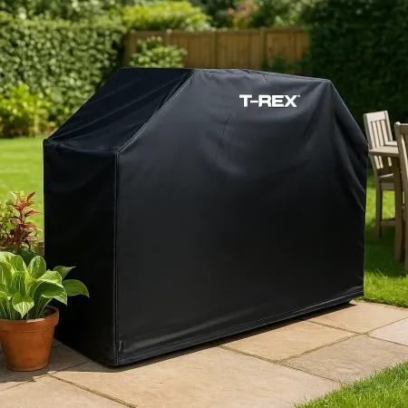 Copertura Barbecue Nero Traspirante Idrorepellente 142x43x120 cm