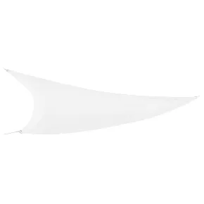 Vela Triangolare 5x5 m Bianco Idrorepellente Ombreggiante da Esterno