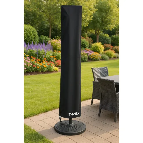 Copertura per Ombrellone Ø51 h 193 cm Poliestere Nero Impermeabile