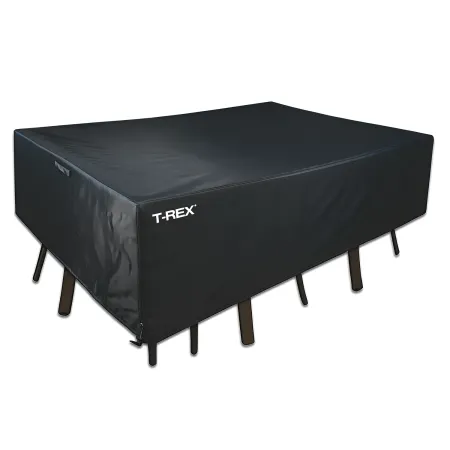 Copertura Tavolo e Sedie 173x215x90 cm Poliestere Nero Impermeabile