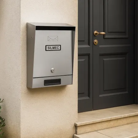 Cassetta Postale Inox con Tetto Apribile e Imbocco Frontale per Esterno
