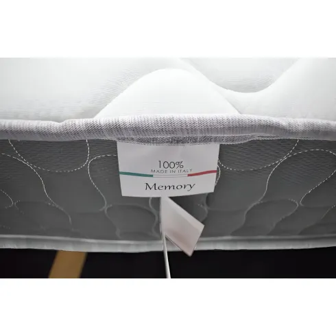 Materasso Matrimoniale 160x190x25 cm Memory Foam Traspirante Grigio