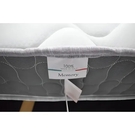 Materasso Matrimoniale 160x190x25 cm Memory Foam Traspirante Grigio
