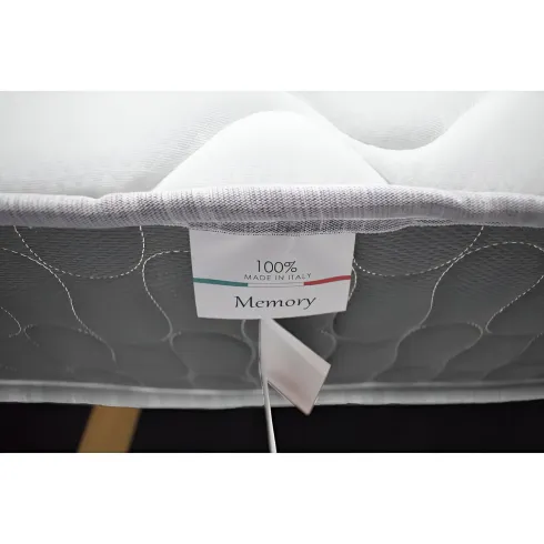 Materasso Matrimoniale Memory Lato Invernale 160x200x25 Bordo Grigio