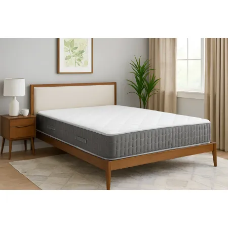Materasso Matrimoniale Memory Lato Invernale 160x200x25 Bordo Grigio