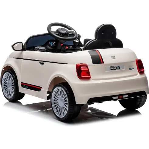 Auto Elettrica Bambini FIAT 500 10,8V Bianco Batteria Ricaricabile
