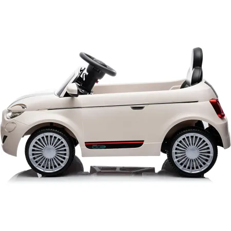 Auto Elettrica Bambini FIAT 500 10,8V Bianco Batteria Ricaricabile