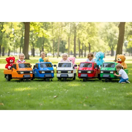 Ape Car Piaggio Elettrica per Bambini Verde con Ruote EVA e Telecomando
