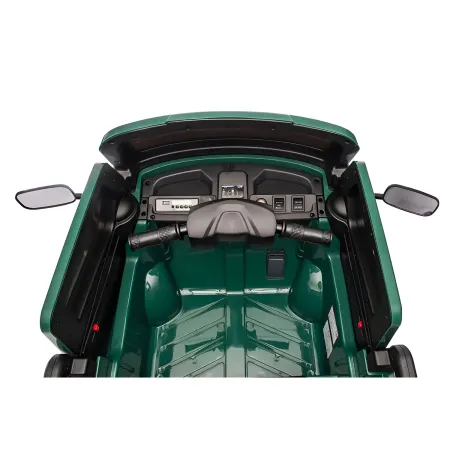 Ape Car Piaggio Elettrica per Bambini Verde con Ruote EVA e Telecomando