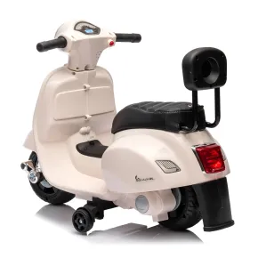 Vespa Elettrica per Bambini Mini GTS 7,2V Bianco Poggiatesta e Clacson 2