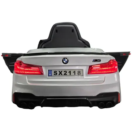 Auto Elettrica per Bambini Doppio Motore 24V BMW M5 Grigio Metallizzato