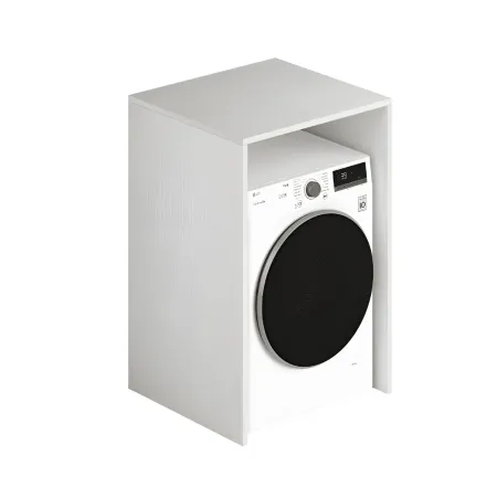 Mobile Coprilavatrice Asciugatrice in Legno Bianco Mobiletto | Bricoshop24