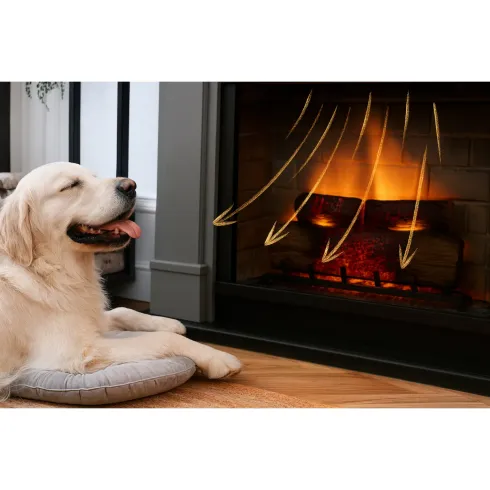 Camino Elettrico Tagu Larsen PowerFlame2 Bianco 1600W