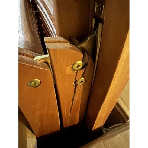 Outlet Sedia Pieghevole da Giardino in Legno Balau con Braccioli Classica
