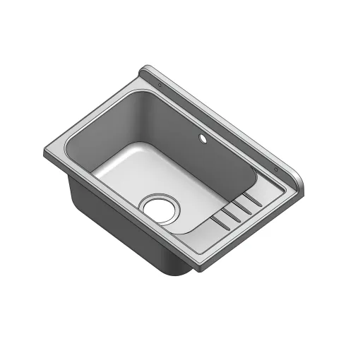 Lavatoio da Lavanderia in PVC con Vasca 58x38 cm Effetto Rovere Esterno