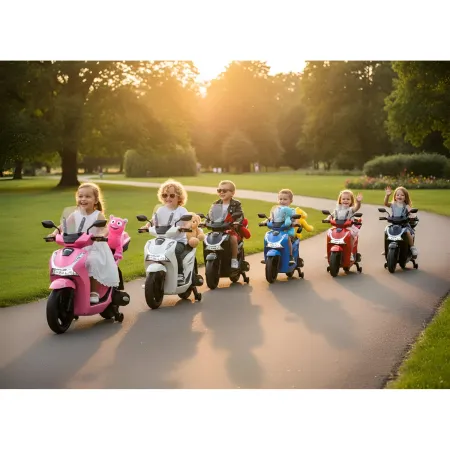 Moto Elettrica per Bambini 12V Scooter Bianco Honda SH125