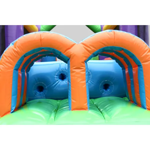 Castello Gonfiabile per Bambini Professionale con Scivolo e Ostacoli