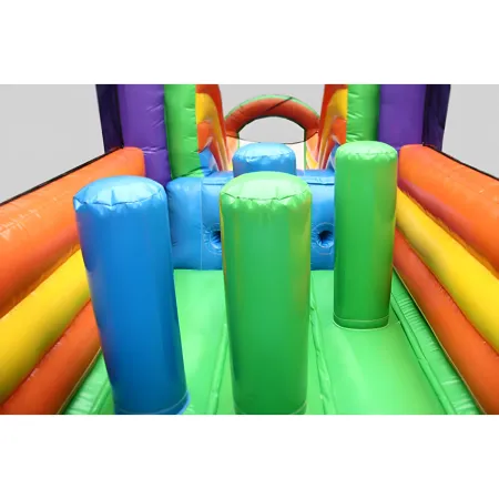 Castello Gonfiabile per Bambini Professionale con Scivolo e Ostacoli