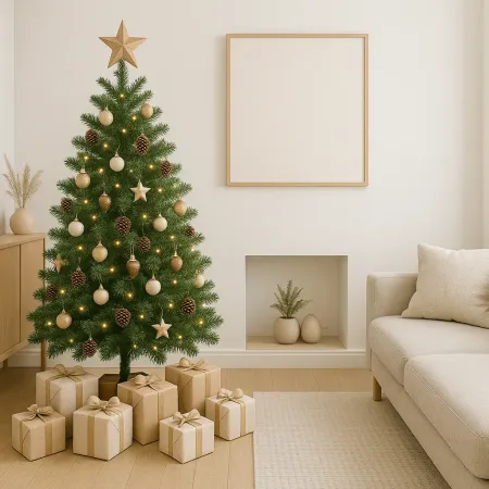 Albero di Natale Pino Verde Folto Alto 240 cm Realistico