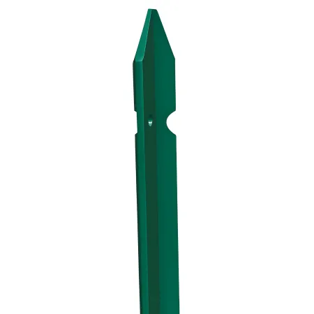 10 Paletti 125 cm per Recinzione in Ferro Plastificato Verde