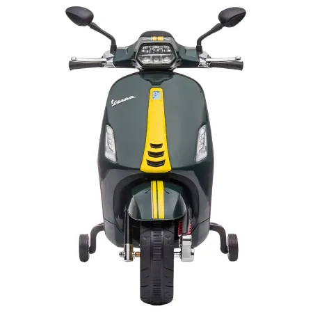 Vespa Sprint Elettrica per Bambini 12V Verde Luci LED Moto Scooter