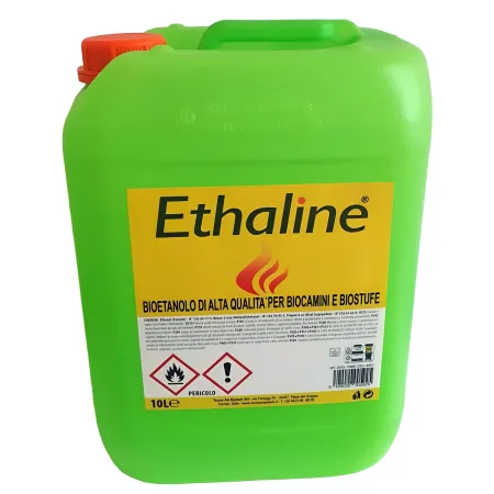 4 Taniche Bioetanolo Naturale 10L Combustibile Ecologico per Biocamini