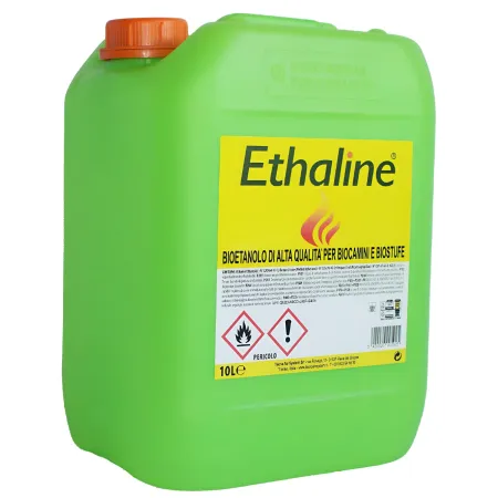 4 Taniche Bioetanolo Naturale 10L Combustibile Ecologico per Biocamini