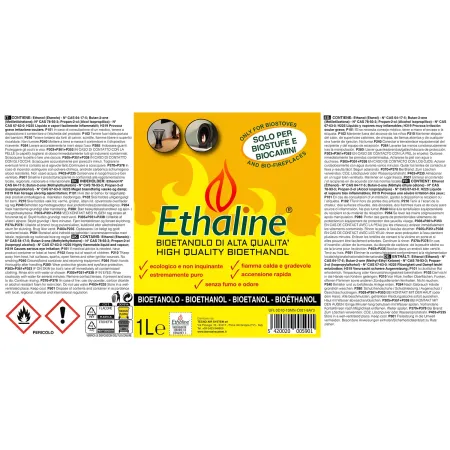 Bioetanolo 24 Taniche 1L per Biocamini e Stufe Combustibile Naturale