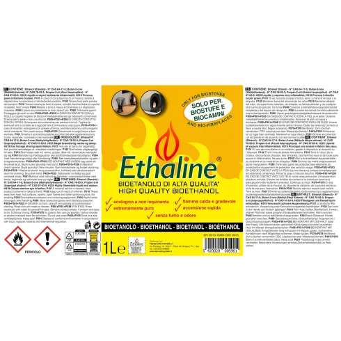 Bioetanolo 48 Taniche 1L per Biocamini e Stufe Combustibile Naturale