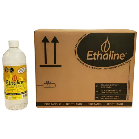 Bioetanolo 60 Taniche 1L per Biocamini e Stufe Combustibile Naturale