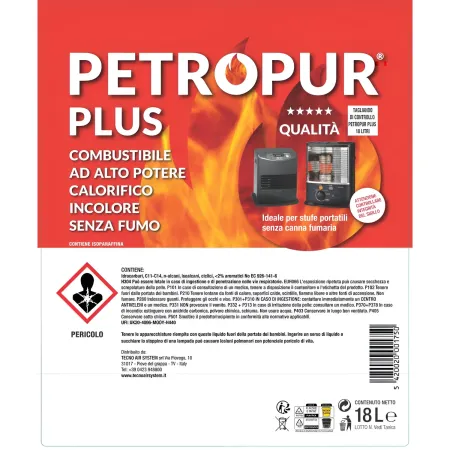 1 Tanica 18L Riciclabile Combustibile Liquido Inodore Stufe Portatili
