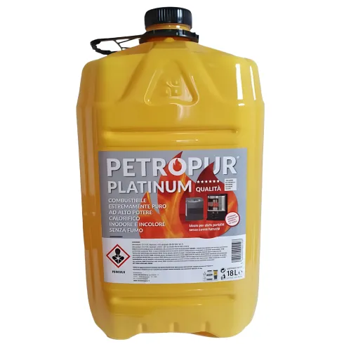 Combustibile Liquido Puro 18L 2 Taniche Riciclabile per Stufe Portatili