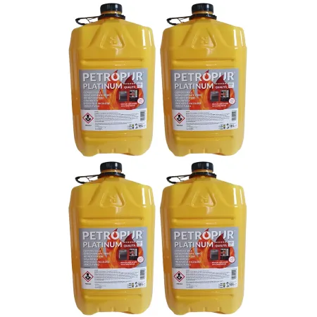 Combustibile Liquido Puro 18L 4 Taniche Riciclabile per Stufe Portatili