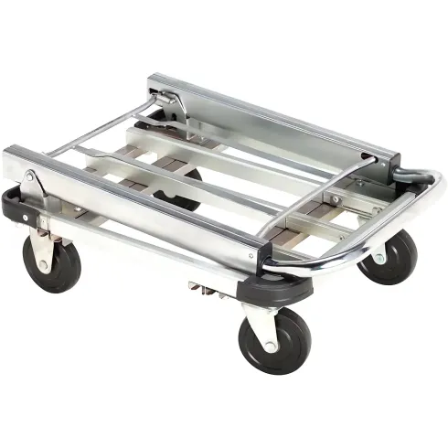 Carrello Estensibile Pieghevole Porta Pacchi 4 Ruote 150 Kg Alluminio