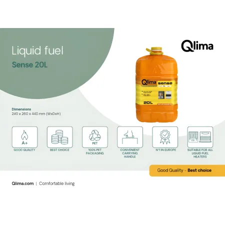 20L Combustibile Liquido per Stufe Universale 4 Taniche Ecologica