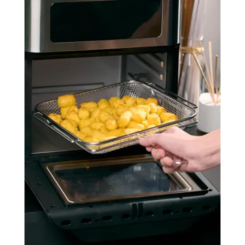 Friggitrice ad Aria Girmi 1800W 12L con Girarrosto Spiedini Grigio