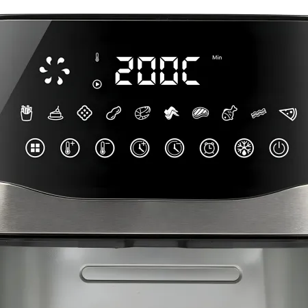 Friggitrice ad Aria Girmi 9L 2200W Digitale 10 Programmi Nero