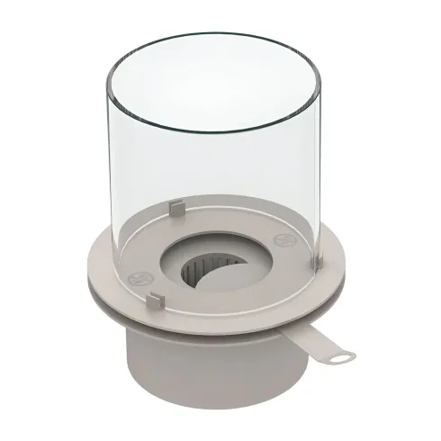 Camino Bioetanolo da Giardino 1,5L Corda Beige da Pavimento 35x55 cm