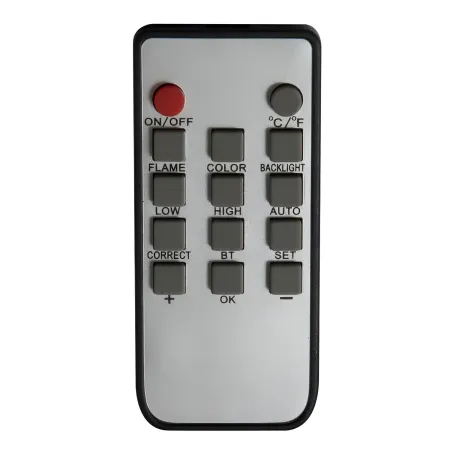 Camino Elettrico da Parete 1800 W Vetro Temperato LED Telecomando
