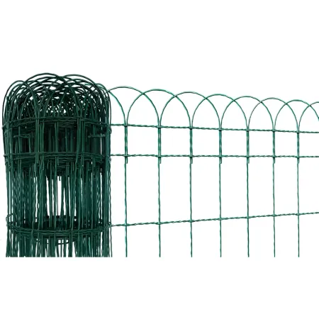 Rete Aiuola Ornamentale 40 cm Altezza Cavatorta Rotolo 25 Metri Zincata Verde