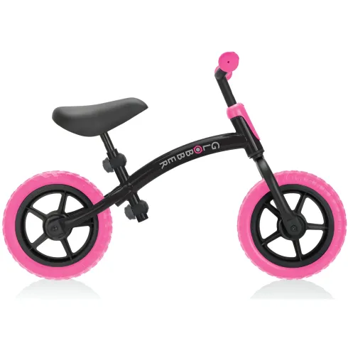 Bicicletta per Bambini 2-5 anni Rosa Neon Regolabile per Equilibrio