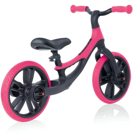 Bicicletta Senza Pedali per Bambini 2-5 Anni Rosa Neon Regolabile