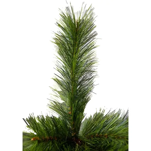 Albero di Natale Alto 150 cm Folto Verde Base 110 cm Rami Realistici