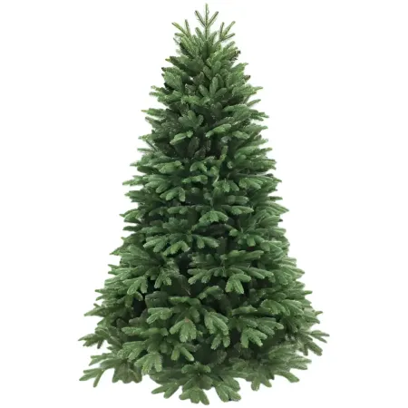 Albero di Natale 180 cm Verde PE PVC Effetto Realistico Base 124 cm
