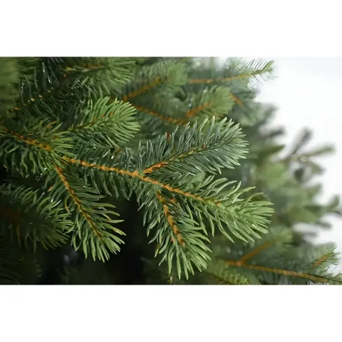 Albero di Natale 180 cm Verde PE PVC Effetto Realistico Base 124 cm