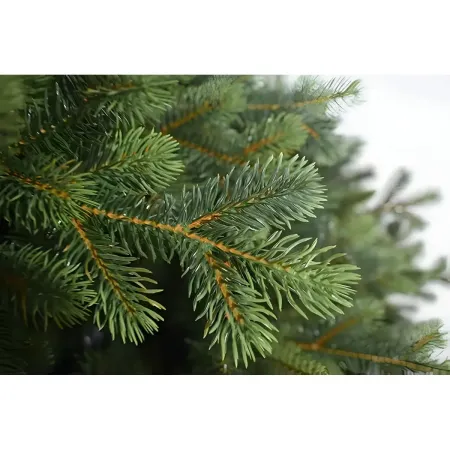 Albero di Natale 180 cm Verde PE PVC Effetto Realistico Base 124 cm