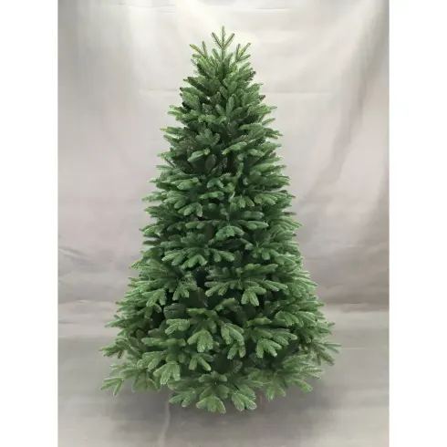 Albero di Natale 180 cm Verde PE PVC Effetto Realistico Base 124 cm