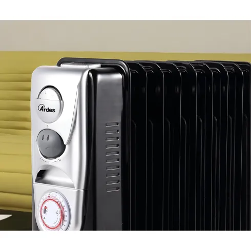 Termoradiatore Elettrico Ardes 9 Elementi 2000W con Termostato Nero