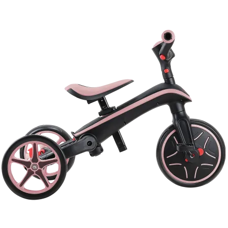Triciclo Pieghevole 4 in 1 per Bambini Verde Oliva con Ruote EVA