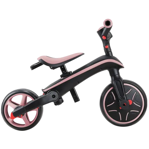 Triciclo Pieghevole 4 in 1 per Bambini Verde Oliva con Ruote EVA